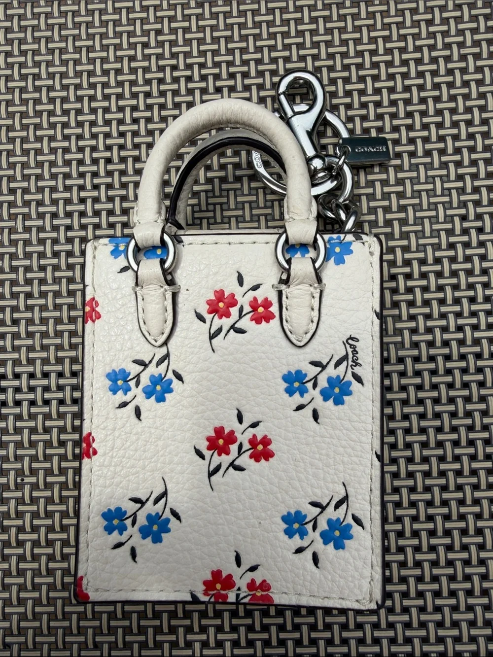 NWOT Coach North/South Mini Tote Bag Charm